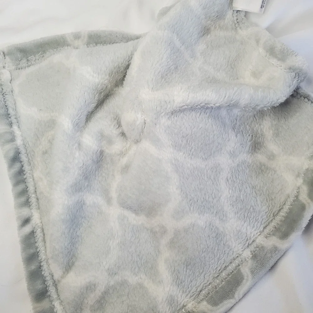 Hudson Baby HB Pink Owl Lovey Plush Security Blanket Gray